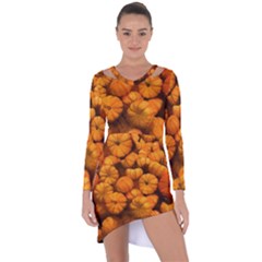 Mini Pumpkins Asymmetric Cut-out Shift Dress by bloomingvinedesign