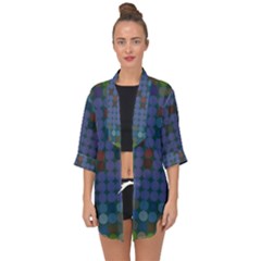 Zappwaits Open Front Chiffon Kimono