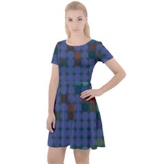 Zappwaits Cap Sleeve Velour Dress 