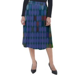 Zappwaits Classic Velour Midi Skirt 