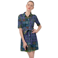 Zappwaits Belted Shirt Dress