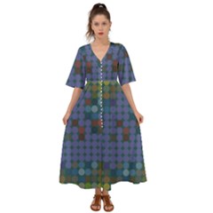 Zappwaits Kimono Sleeve Boho Dress