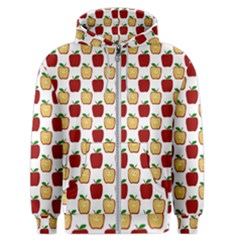 Apple Polkadots Men s Zipper Hoodie by bloomingvinedesign