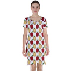 Apple Polkadots Short Sleeve Nightdress