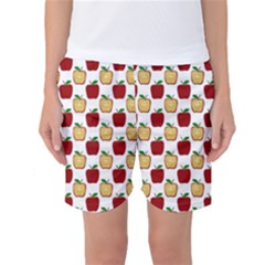 Apple Polkadots Women s Basketball Shorts by bloomingvinedesign