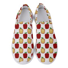 Apple Polkadots Women s Slip On Sneakers by bloomingvinedesign