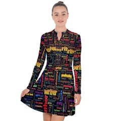 Writer Long Sleeve Panel Dress by ArtworkByPatrick