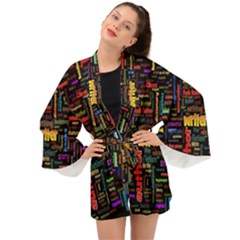 Writer Long Sleeve Kimono by ArtworkByPatrick