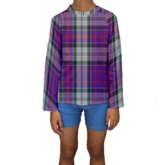 Culloden Dress Tartan Kids  Long Sleeve Swimwear by impacteesstreetwearfour