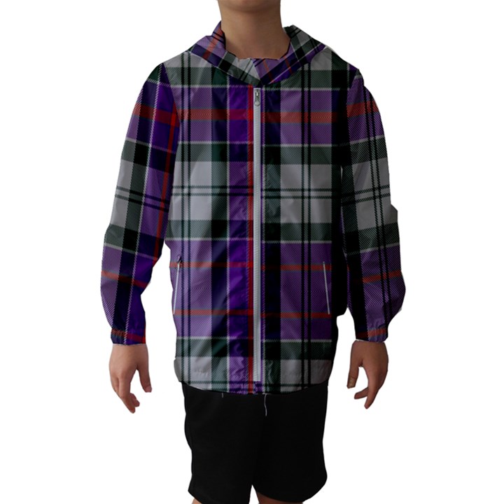 Culloden Dress Tartan Kids  Hooded Windbreaker