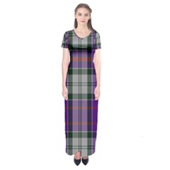 Culloden Dress Tartan Short Sleeve Maxi Dress by impacteesstreetwearfour