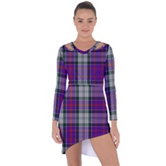 Culloden Dress Tartan Asymmetric Cut-out Shift Dress by impacteesstreetwearfour