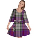 Culloden Dress Tartan Velour Kimono Dress View1