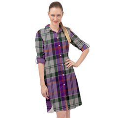 Culloden Dress Tartan Long Sleeve Mini Shirt Dress by impacteesstreetwearfour