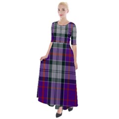 Culloden Dress Tartan Half Sleeves Maxi Dress by impacteesstreetwearfour