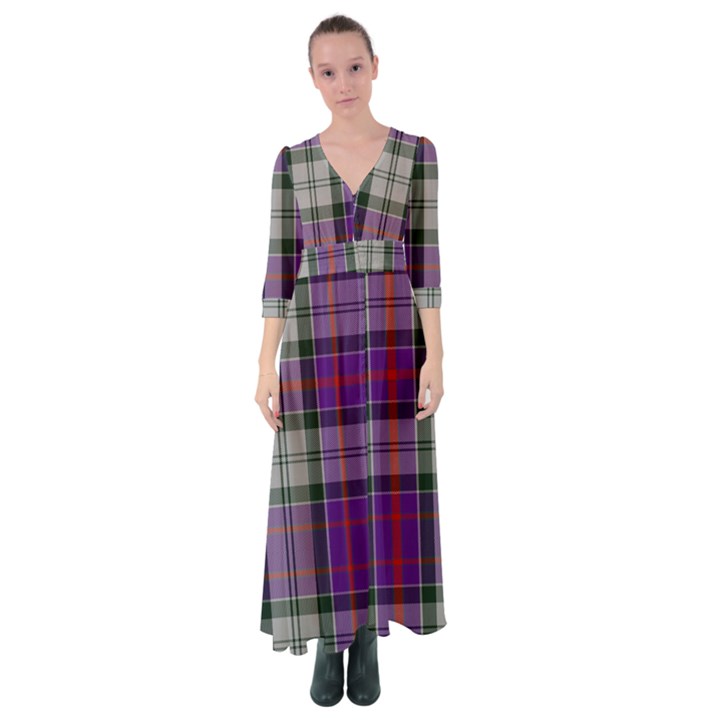 Culloden Dress Tartan Button Up Maxi Dress