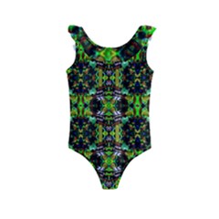 Abstract 1 Kids  Frill Swimsuit by ArtworkByPatrick