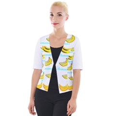 Bananas Cropped Button Cardigan by cypryanus