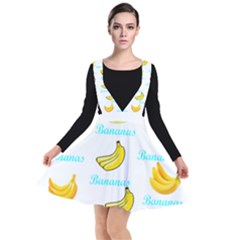 Bananas Plunge Pinafore Dress by cypryanus