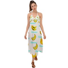 Bananas Halter Tie Back Dress  by cypryanus