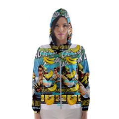 Creature From The Black Lagoon Bananas Women s Hooded Windbreaker by cypryanus