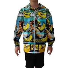 Creature From The Black Lagoon Bananas Kids  Hooded Windbreaker by cypryanus