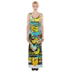 Creature From The Black Lagoon Bananas Thigh Split Maxi Dress by cypryanus