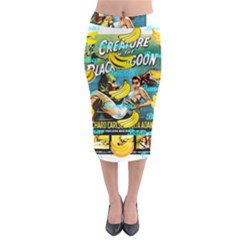 Creature From The Black Lagoon Bananas Midi Pencil Skirt