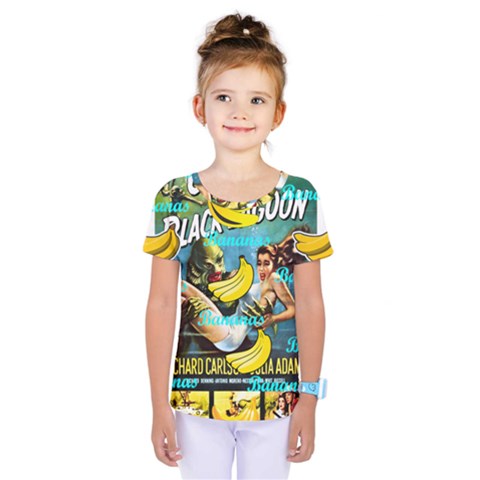 Creature From The Black Lagoon Bananas Kids  One Piece Tee by cypryanus