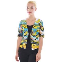 Creature From The Black Lagoon Bananas Cropped Button Cardigan by cypryanus