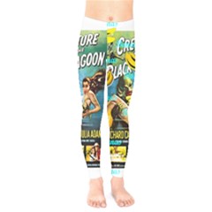 Creature From The Black Lagoon Bananas Kids  Legging by cypryanus