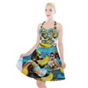 Creature From The Black Lagoon Bananas Halter Party Swing Dress  View1