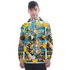 Creature From The Black Lagoon Bananas Men s Front Pocket Pullover Windbreaker by cypryanus