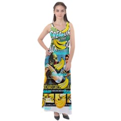 Creature From The Black Lagoon Bananas Sleeveless Velour Maxi Dress by cypryanus