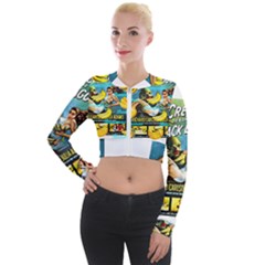 Creature From The Black Lagoon Bananas Long Sleeve Cropped Velvet Jacket by cypryanus