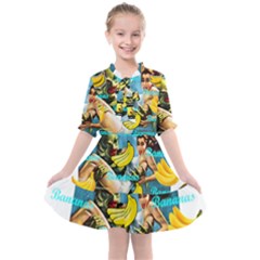 Creature From The Black Lagoon Bananas Kids  All Frills Chiffon Dress by cypryanus