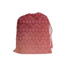 Red Gold Art Decor Drawstring Pouch (large) by HermanTelo