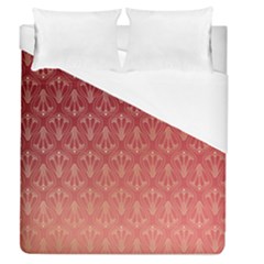 Red Gold Art Decor Duvet Cover (queen Size) by HermanTelo