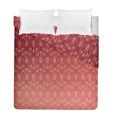 Red Gold Art Decor Duvet Cover Double Side (full/ Double Size) by HermanTelo