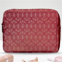 Red Gold Art Decor Make Up Pouch (large) by HermanTelo