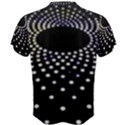 Abstract Black Blue Bright Circle Men s Cotton Tee View2