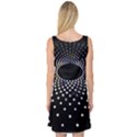 Abstract Black Blue Bright Circle Sleeveless Satin Nightdress View2