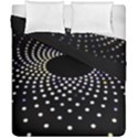 Abstract Black Blue Bright Circle Duvet Cover Double Side (California King Size) View1