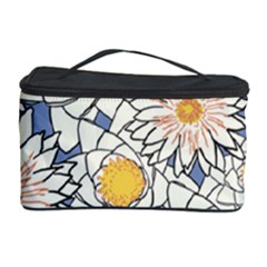 Flowers Pattern Lotus Lily Cosmetic Storage