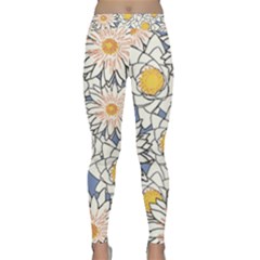 Flowers Pattern Lotus Lily Classic Yoga Leggings