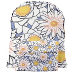 Flowers Pattern Lotus Lily Giant Full Print Backpack by HermanTelo