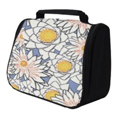 Flowers Pattern Lotus Lily Full Print Travel Pouch (small) by HermanTelo