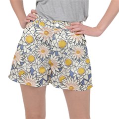 Flowers Pattern Lotus Lily Ripstop Shorts