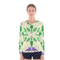 Thistle Flower Purple Thorny Flora Women s Long Sleeve Tee View1