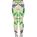 Thistle Flower Purple Thorny Flora Classic Yoga Leggings View2